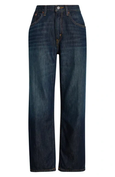 Re/done The Ollie High Rise Jeans In Barely Worn Flow In Blue