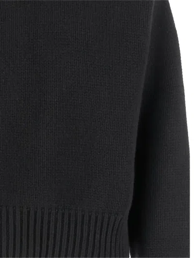 Sa Su Phi Turtleneck Open-back Sweater In Black