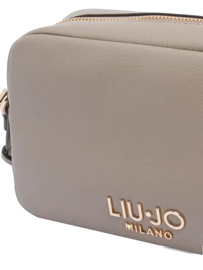 Liu •jo Logo-plaque Shoulder Bag In Brown