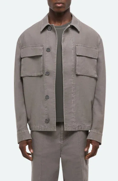 Helmut Lang Garment Dyed Utility Jacket In Gray
