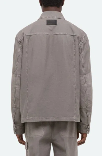 Helmut Lang Garment Dyed Utility Jacket In Gray