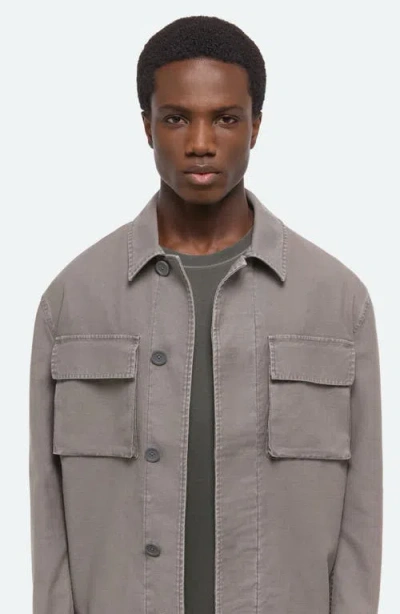 Helmut Lang Garment Dyed Utility Jacket In Gray