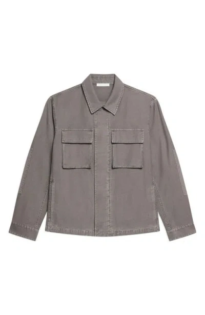 Helmut Lang Garment Dyed Utility Jacket In Gray