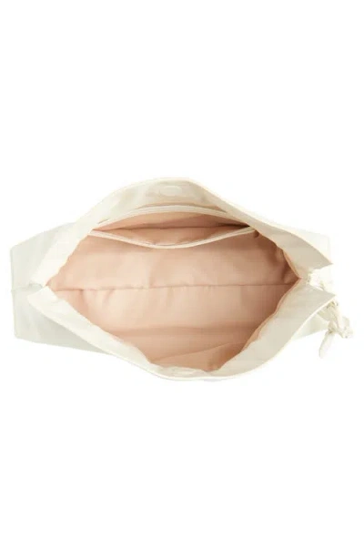 Sam Edelman Poppy Oversize Stud Leather Clutch In White