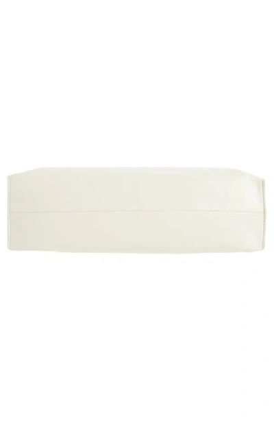 Sam Edelman Poppy Oversize Stud Leather Clutch In White