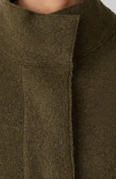 Eileen Fisher Boiled Wool Jacket In Multi