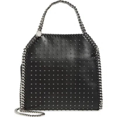Stella Mccartney Falabella Studded Chain-trim Vegan Leather Tote Bag In Black