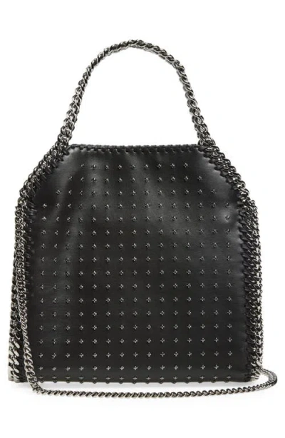 Stella Mccartney Falabella Studded Chain-trim Vegan Leather Tote Bag In Black
