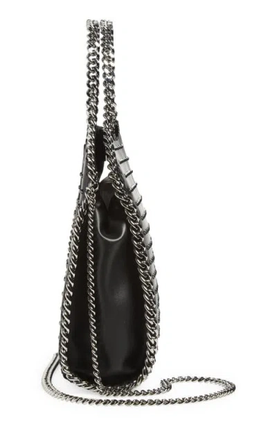 Stella Mccartney Falabella Studded Chain-trim Vegan Leather Tote Bag In Black