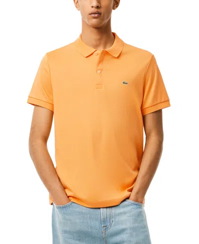 Lacoste Men's Regular Fit Pima Cotton Polo - 3xl - 8 In Orange