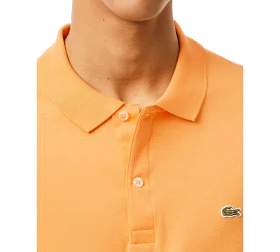 Lacoste Men's Regular Fit Pima Cotton Polo - 3xl - 8 In Orange