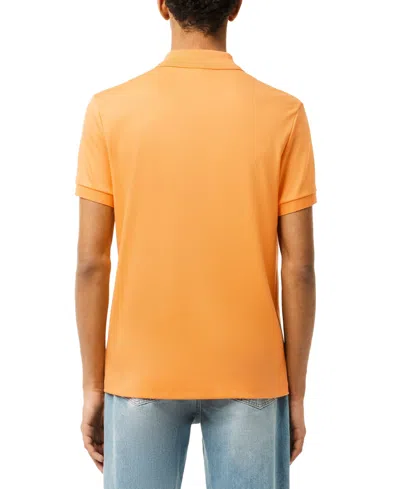 Lacoste Men's Regular Fit Pima Cotton Polo - 3xl - 8 In Orange