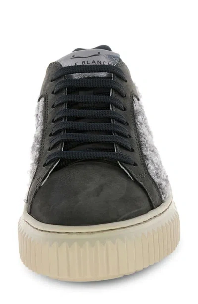 Voile Blanche Lipari Wool & Genuine Shearling Sneaker In Gray