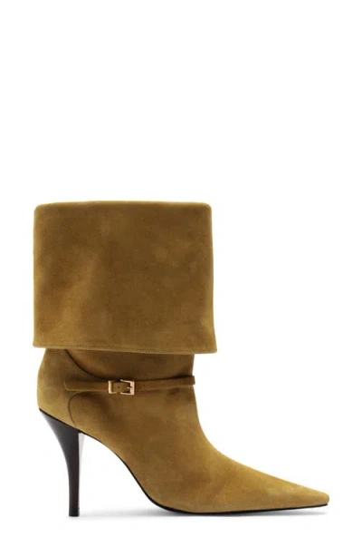 Schutz Rudy Foldover Buckle Boot In Dried Pistachio, Women's At Urban Outfitters In Green