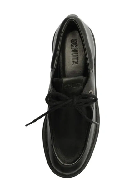 Schutz Cia Moc-toe Platform Shoe In Black, Women's At Urban Outfitters In Black
