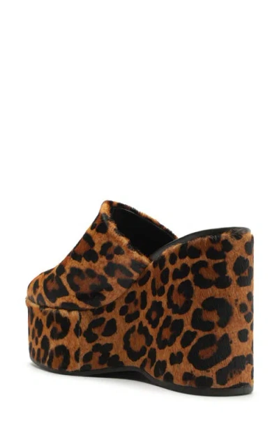 Schutz Sierra Platform Clog In Leopard, Women's At Urban Outfitters In Brown