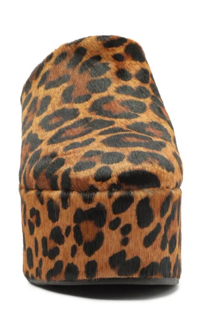 Schutz Sierra Platform Clog In Leopard, Women's At Urban Outfitters In Brown