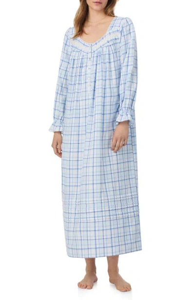Eileen West Women's Long Sleeve Ballet Nightgown In Blue