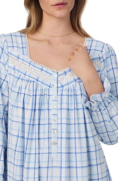 Eileen West Women's Long Sleeve Ballet Nightgown In Blue