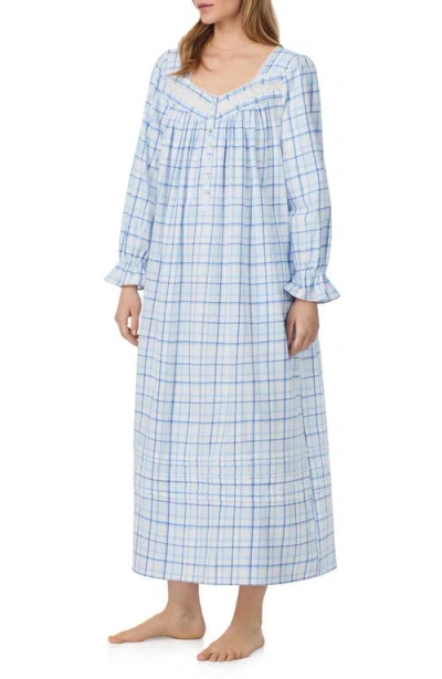 Eileen West Women's Long Sleeve Ballet Nightgown In Blue