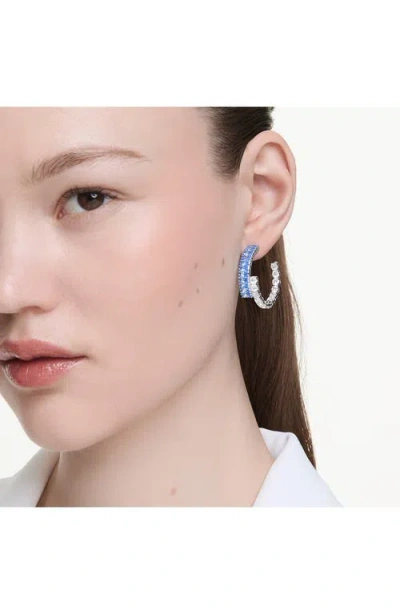 Swarovski Matrix Kreolen In Blue