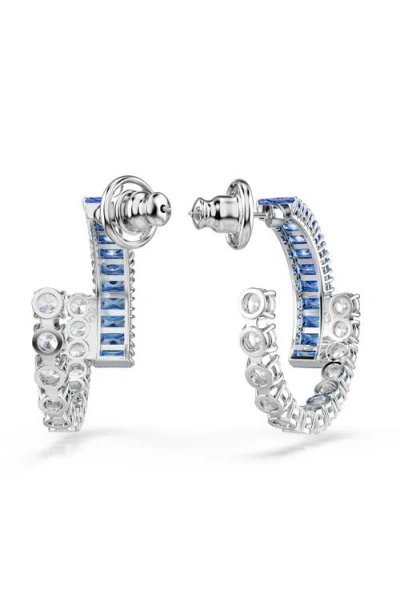 Swarovski Matrix Kreolen In Blue