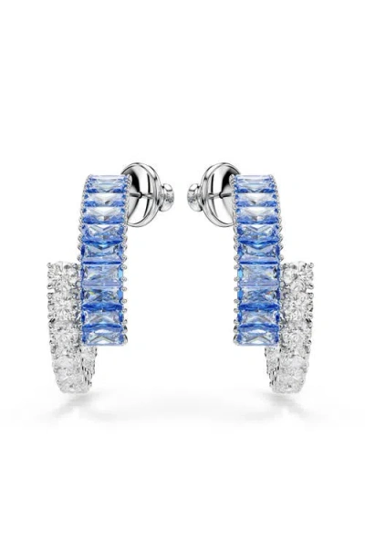 Swarovski Matrix Kreolen In Blue