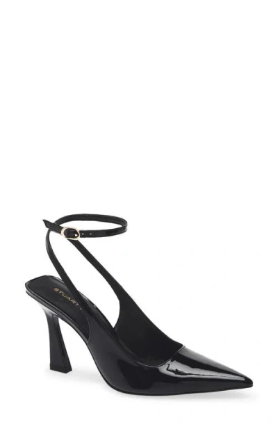 Stuart Weitzman 85mm Vinnie Strap Pump In Black