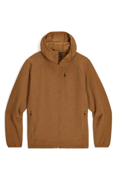 Outdoor Research Crescent Fleece Hooded Jacket In Brown