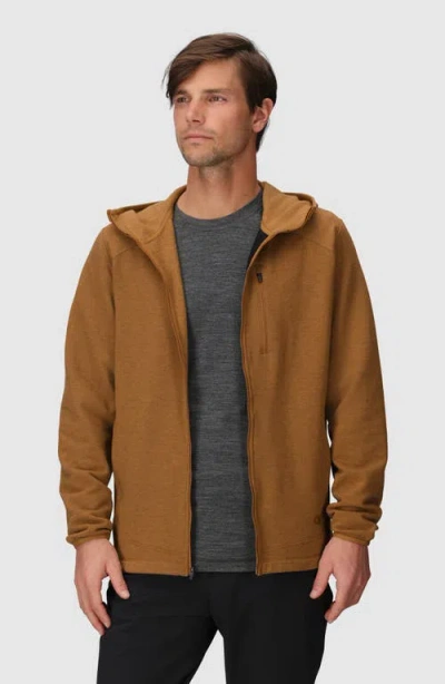 Outdoor Research Crescent Fleece Hooded Jacket In Brown