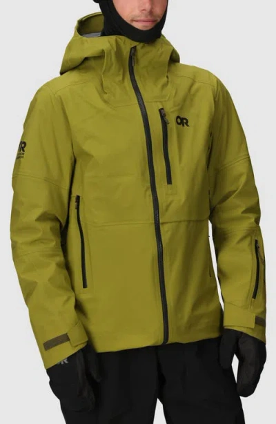 Outdoor Research Hemispheres Team Gore-tex® Waterproof Jacket In Green