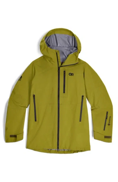 Outdoor Research Hemispheres Team Gore-tex® Waterproof Jacket In Green