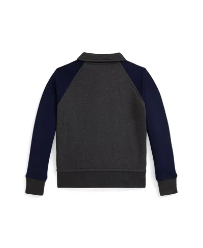 Polo Ralph Lauren Ralph Lauren Logo Fleece Jacket In Black