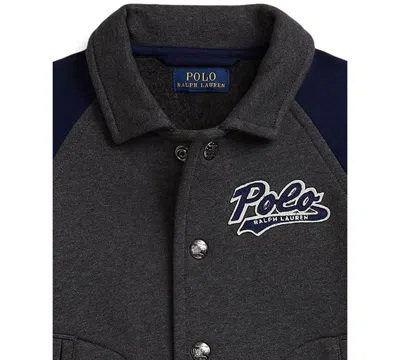 Polo Ralph Lauren Ralph Lauren Logo Fleece Jacket In Black