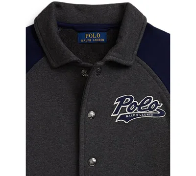 Polo Ralph Lauren Ralph Lauren Logo Fleece Jacket In Black