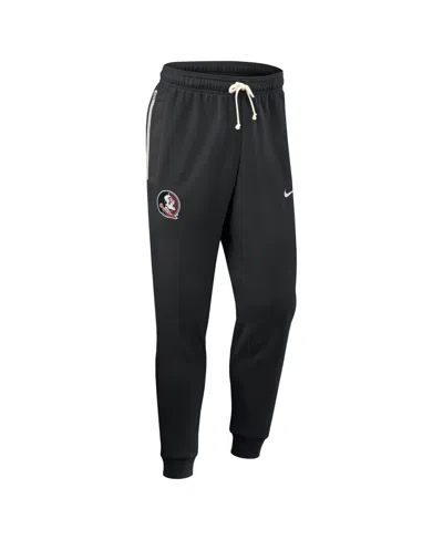Nike Men's Black Florida State Seminoles 2025 Sideline Performance Taper Pants In Black