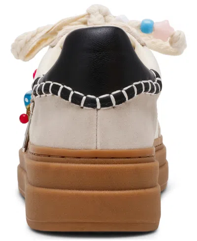 Steve Madden Women's Dodge-c Charm Embellished Platform Lace-up Sneakers In Brown