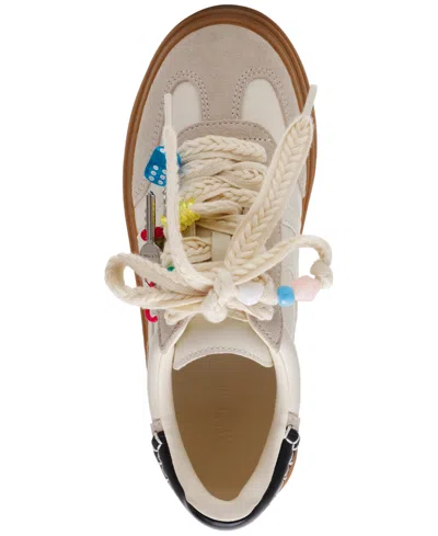 Steve Madden Women's Dodge-c Charm Embellished Platform Lace-up Sneakers In Brown