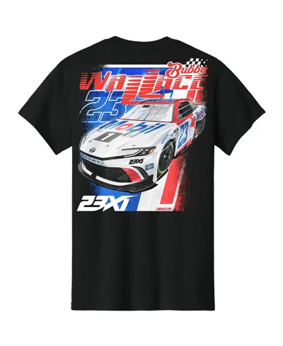 23xi Racing Men's Black Bubba Wallace Mobil 1 Car T-shirt In Black