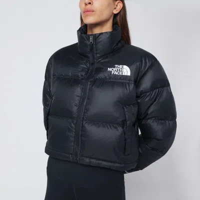 The North Face Quilted Down Coat With Detachable Hood And Adjustable Cuffs In Black