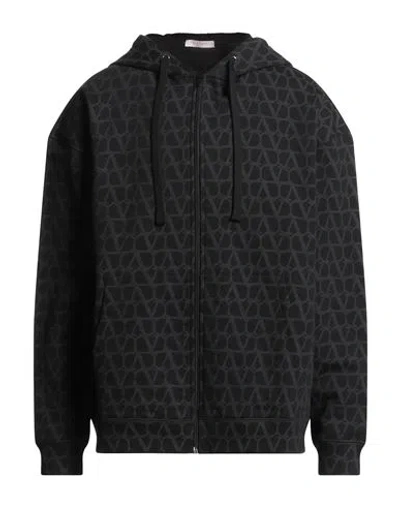 Valentino Toile Iconographe Zip-up Hoodie In Black