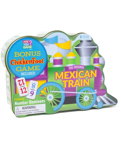 Areyougame The Original Mexican Train Featuring Number Dominoes Bonus Chickenfoot Game Included In Multi