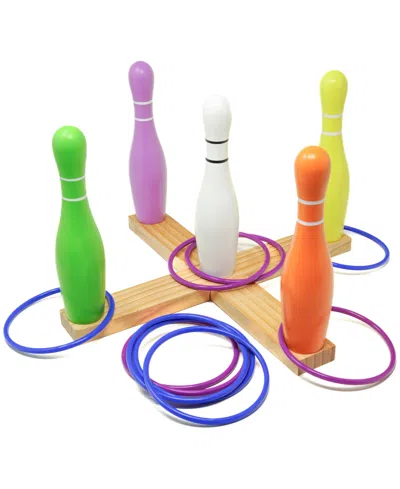 Areyougame Lawn Bowling Ring Toss Outdoor Game Set In Multi