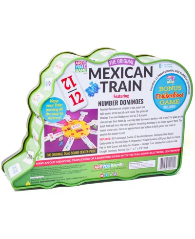 Areyougame The Original Mexican Train Featuring Number Dominoes Bonus Chickenfoot Game Included In Multi