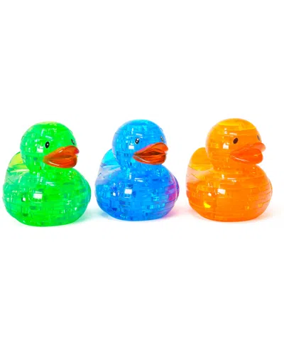 Areyougame 3d Crystal Puzzle Deluxe Rubber Ducks 3-pack, 129 Pieces In Multi