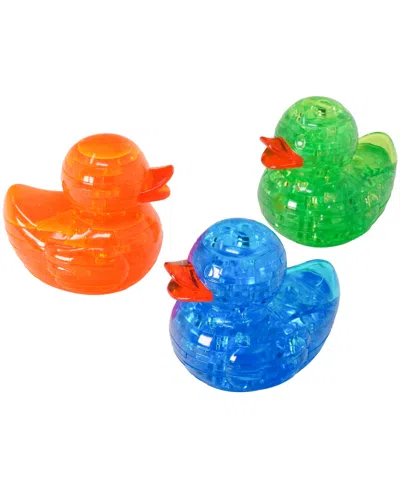 Areyougame 3d Crystal Puzzle Deluxe Rubber Ducks 3-pack, 129 Pieces In Multi