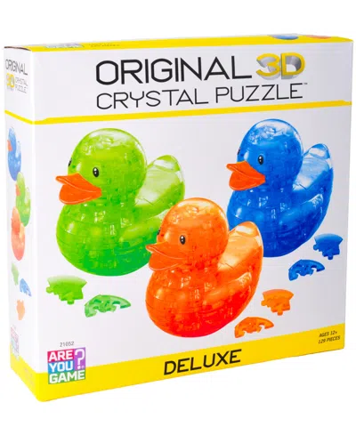 Areyougame 3d Crystal Puzzle Deluxe Rubber Ducks 3-pack, 129 Pieces In Multi