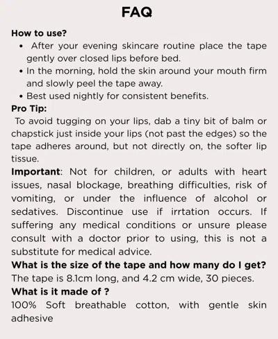 Solaris Laboratories Ny Functional Mouth Tape In Blue