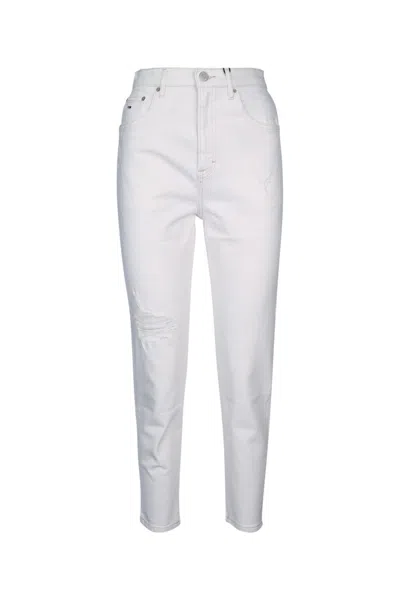 Tommy Jeans High-rise Tapered Jeans In White