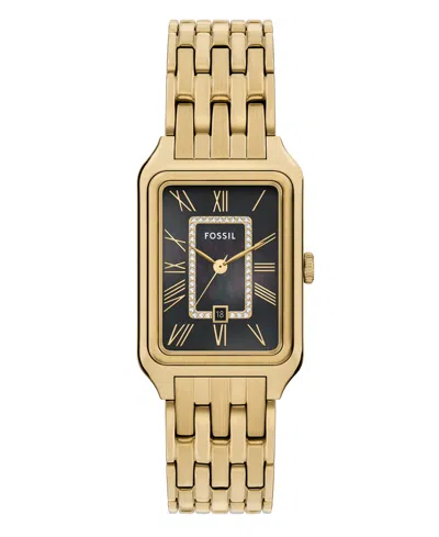 Fossil Women's Raquel Black Dial Watch In Gold